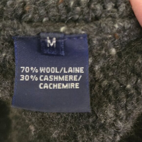 Ralph Lauren Sport Cashmere Wool Vintage Grandpa Cardigan Sweater Pockets Size M - Picture 7 of 8